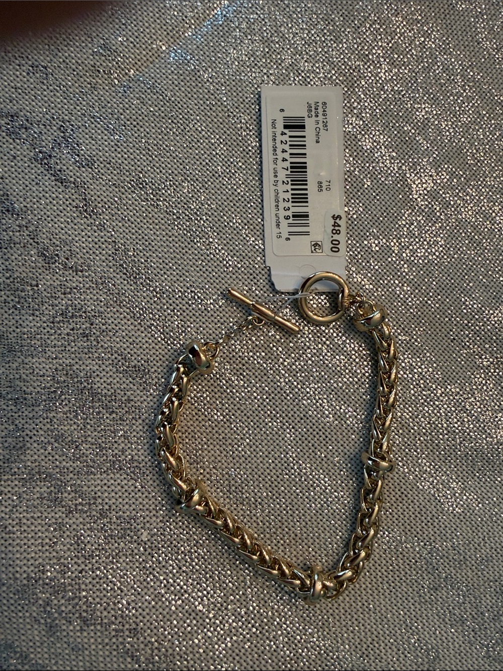 Lauren Ralph Lauren Gold-Tone Multi-Strand Toggle Bracelet - Picture 3 of 3